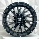 RIN 20X10 5-114.3 R1 SPORT 81078 MATT BLACK+MILLING SPOKE AND RIVETS ET-24 CB78.