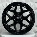 RIN 22X12 8-165.1 R1 SPORT 1891B FULL GLOSS BLACK+RIVETS ET-44 CB125.1