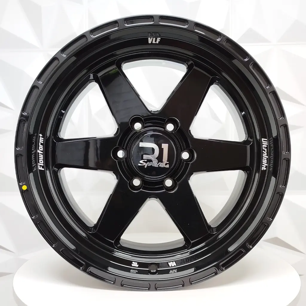 RIN 18X9 6-139.7 R1 SPORT VLF-S07 GLOSSY BLACK ET0 CB106.3