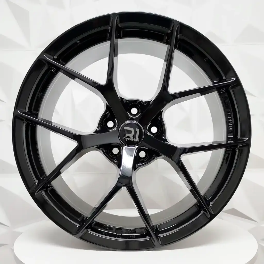 RIN 19X8.5 5-114.3 R1 SPORT RGW019FF GLOSS BLACK ET35 CB73.1