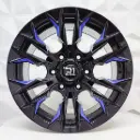 RIN 16X8 6-139.7 R1 SPORT RGW488 BLACK+MILLING (BLUE) ET0 CB110 