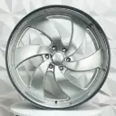 RIN 22X9 6-139.7 R1 SPORT 667R SILVER MILLING MACHINE LIP ET0 CB78.1