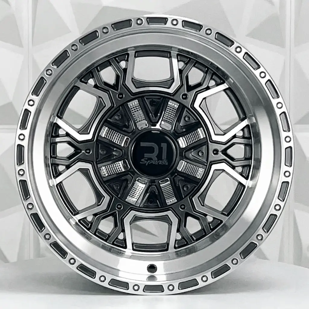 RIN 15X8 5-114.3 R1 SPORT JWC267 GUNMETAL MACHINE FACE ET-10 CB83