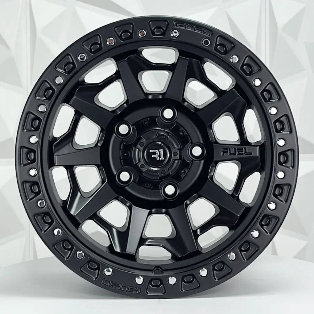 RIN 15X8 6-139.7 R1 SPORT QC1261 MATE BLACK ET0 CB110.1